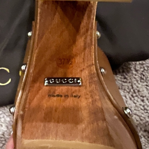 Gucci leather upper and rubber sole Betis Glamour Cuir size 37.5.. NEW - Picture 9 of 13